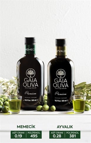 2li Premium Ayvalık ve Premium Memecik 500 ml Erken Hasat Natürel Sızma Zeytinyağı