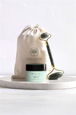 Temizleyici Balm ve Yeşim Face Roller Seti