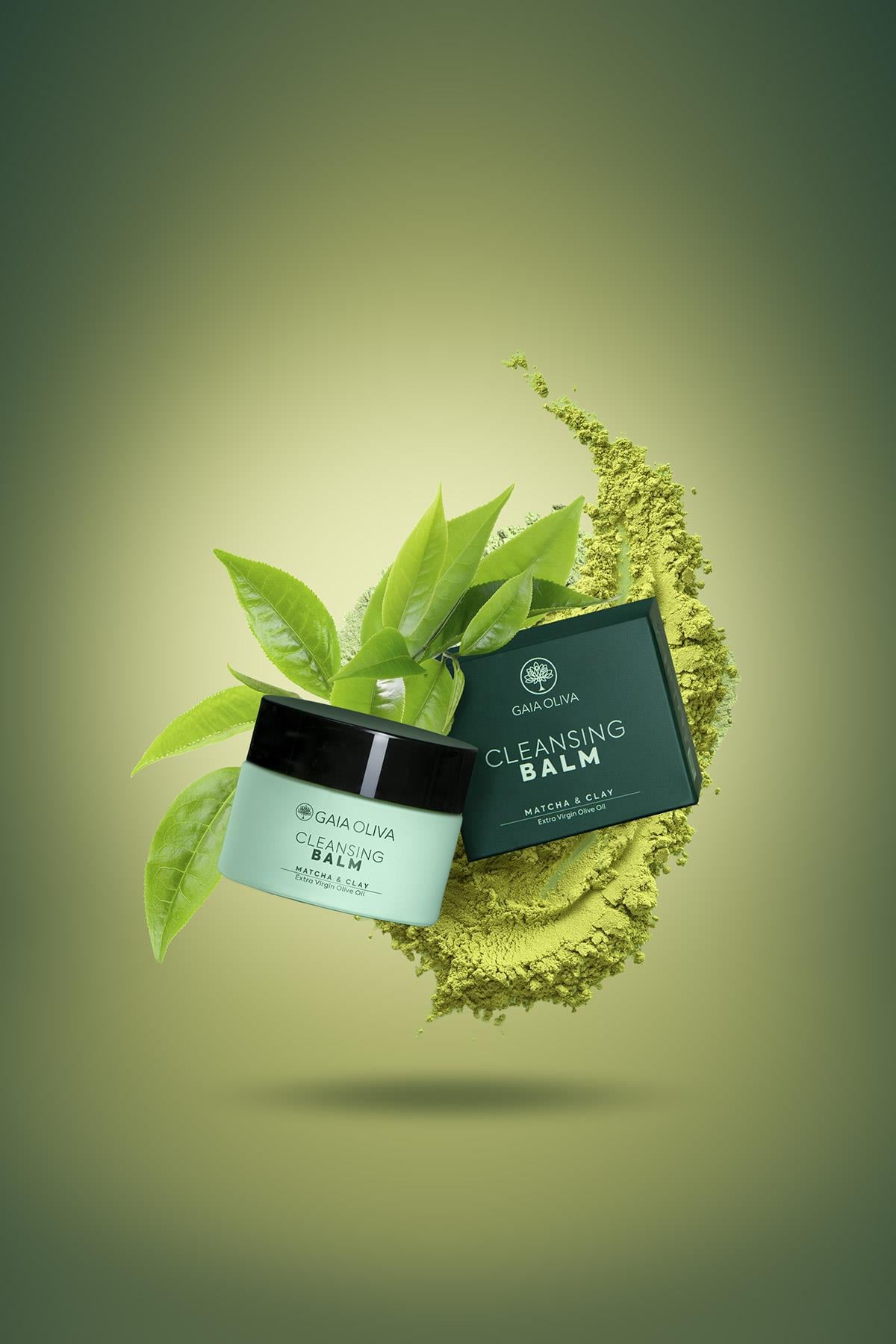 Matcha Tozu, Kil ve Zeytinyağlı Temizleyici Balm 50 ml | Gaia Oliva