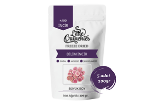 Freeze Dried Dilim İncir - 1 Kg. - Büyük Boy - Dondurularak Kurutulmuş 5x200 Gr.
