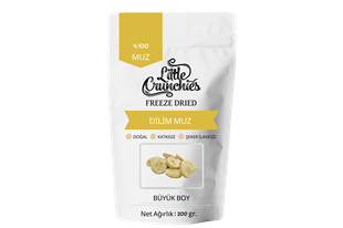 Freeze Dried Dilim Muz - 200 Gr. - Büyük Boy - Dondurularak Kurutulmuş