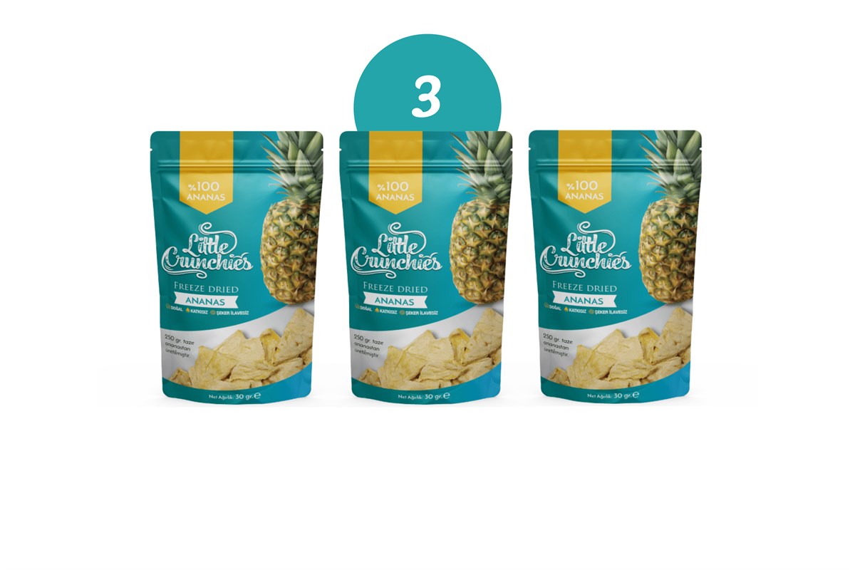 Freeze Dried Ananas 3'lü Paket