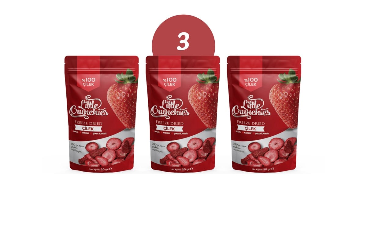 Freeze Dried Çilek 3'lü Paket