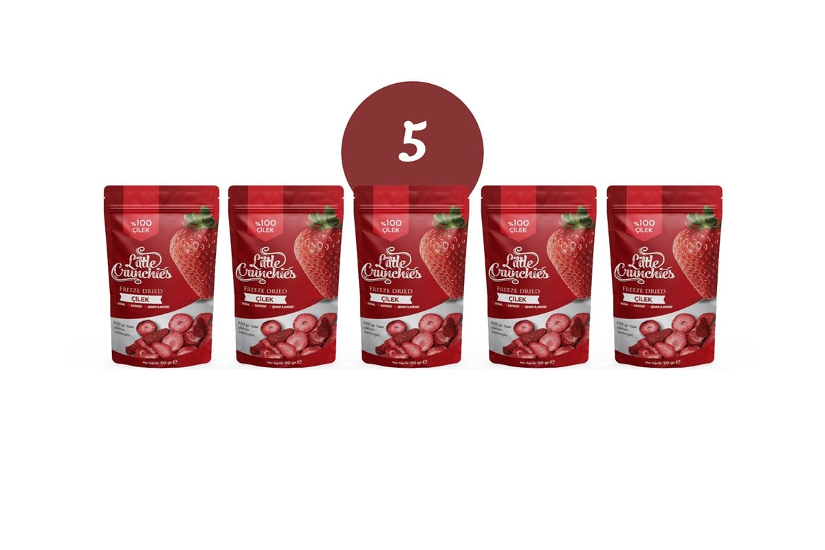 Freeze Dried Çilek 5'li Paket