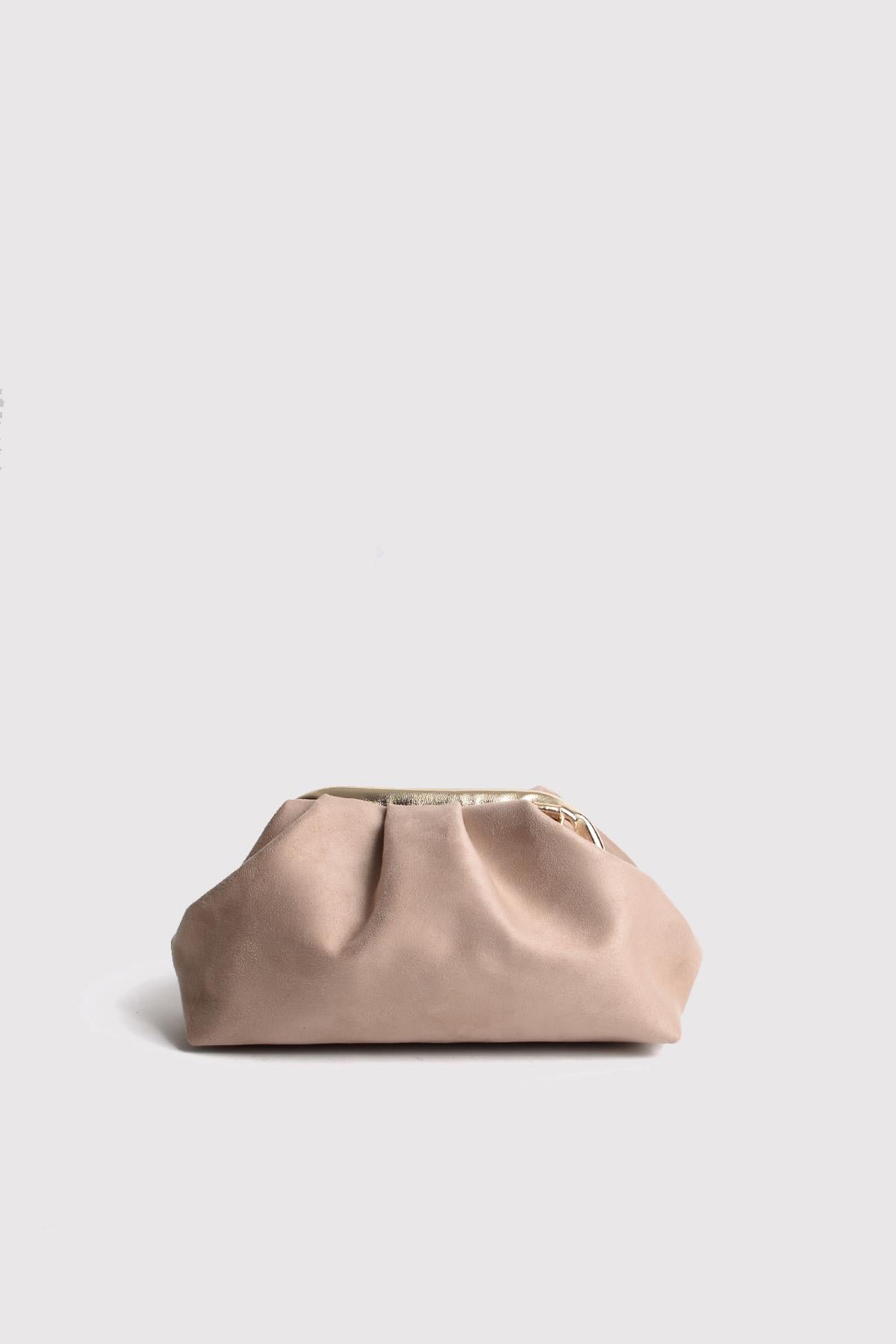 Vizon Kadın Süet Clutch Abiye Çanta
