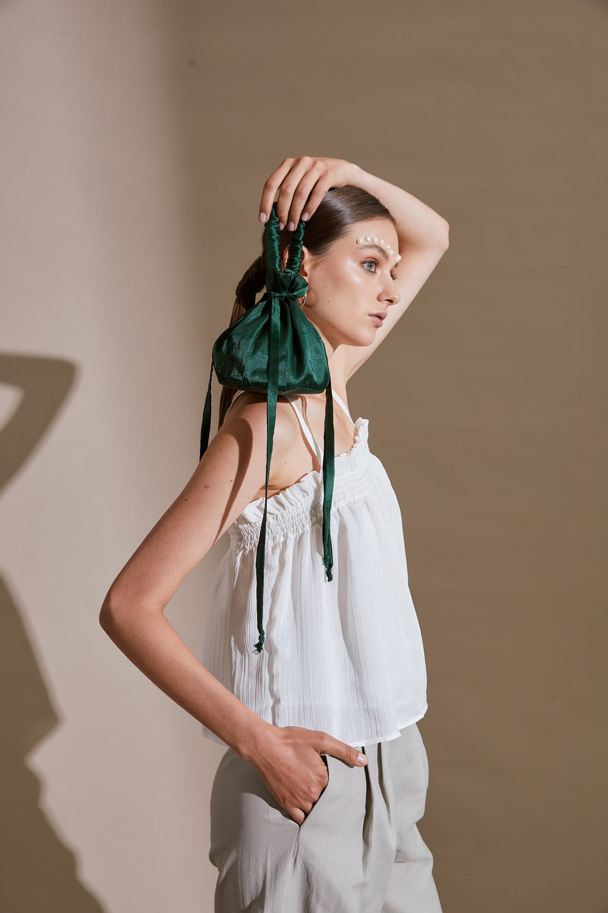 ELEGANT SCARFBAG-ZÜMRÜT
