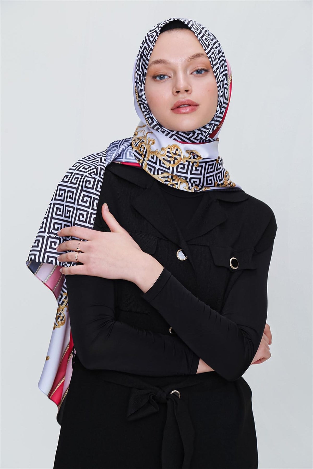 SHANTUQ TWİLL ŞAL HALKA DESEN-K.BYZ-SKS