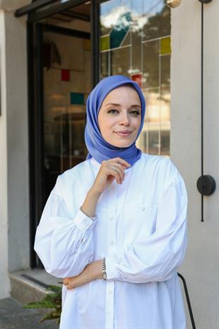 DÜZ KRİSTAL EŞARP-OKUL MAVİSİ