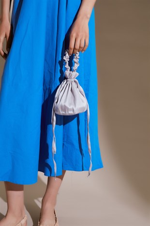 ELEGANT SCARFBAG-GÜMÜŞ