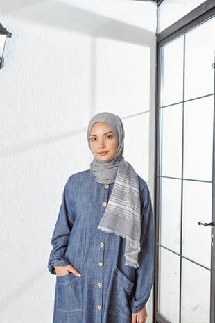 KATRİN ŞAL 7995-KOT MAVİSİ