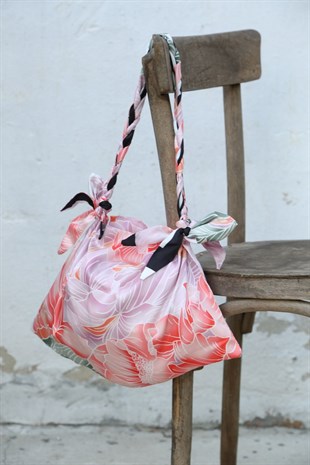 KNIT HANDLE SCARFBAG-TRNC-PDR