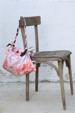 KNIT HANDLE SCARFBAG-TRNC-PDR