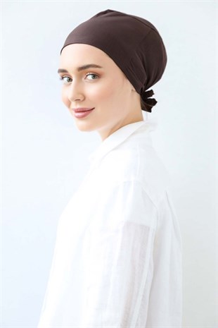 LİKRALI PENYE BONE-KAHVE RENGİ