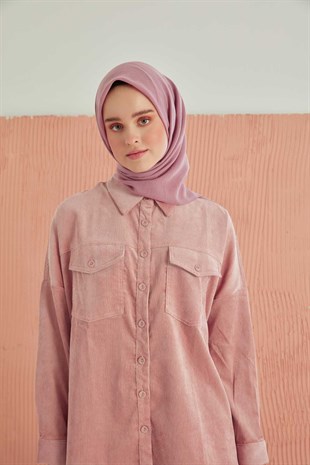 Pano Pamuk Eşarp Koyu Pembe 1237