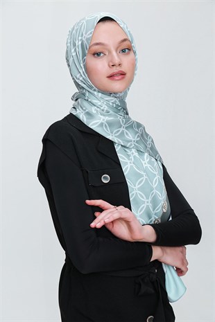 SHANTUQ TWİLL ŞAL HALKA DESEN-MNT-YŞL