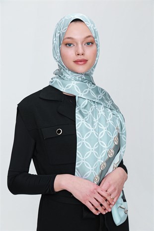 SHANTUQ TWİLL ŞAL HALKA DESEN-MNT-YŞL