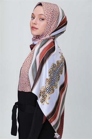 SHANTUQ TWİLL ŞAL ZİNCİR DESEN-TRÇN-K.BYZ