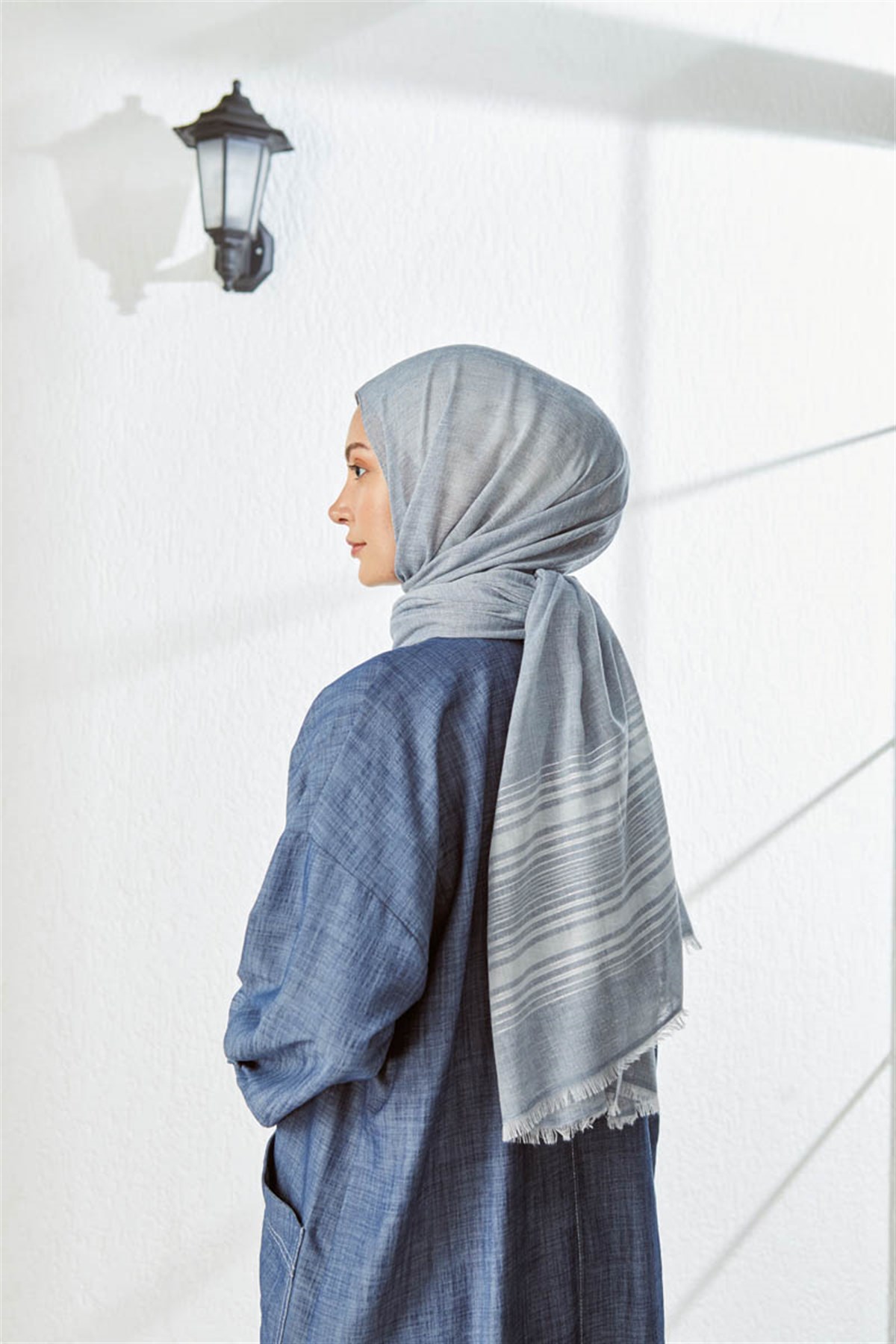 KATRİN ŞAL 7995-MAVİ-2