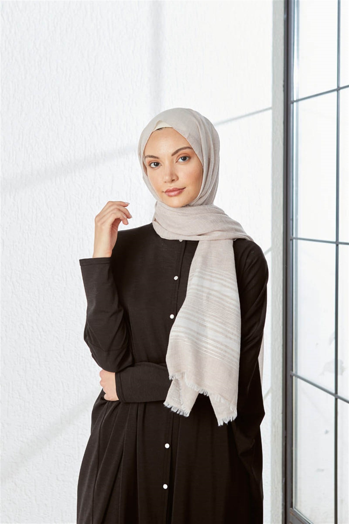 KATRİN ŞAL 7995-VİZON-1