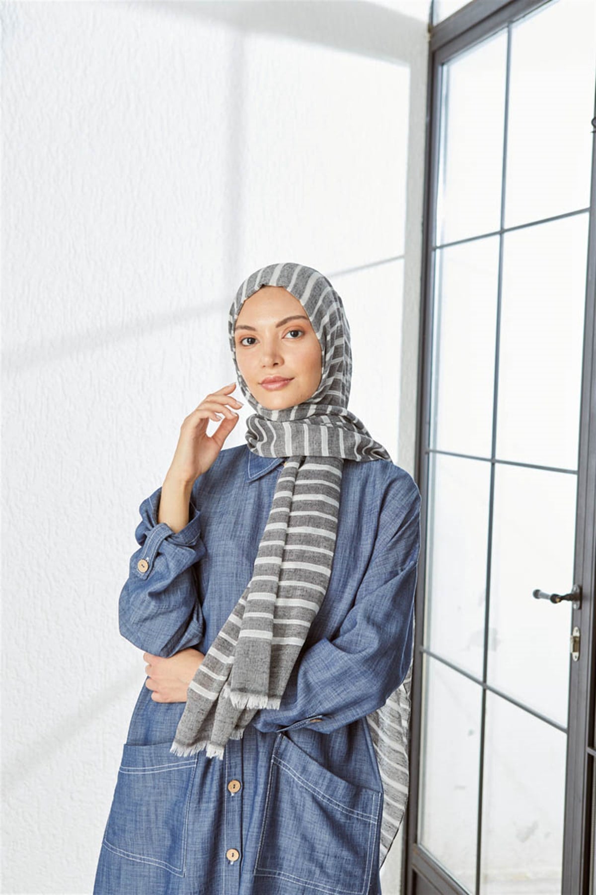 KATRİN ŞAL 7996-SİYAH