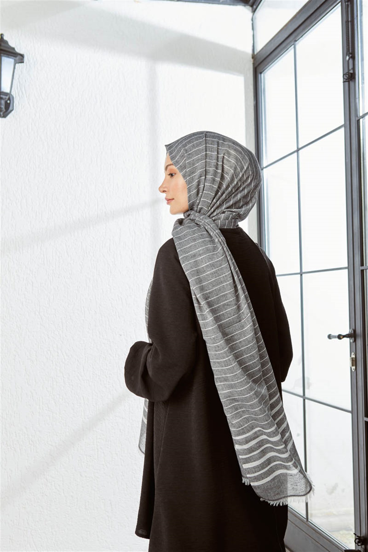 KATRİN ŞAL 7997-ANTRASİT