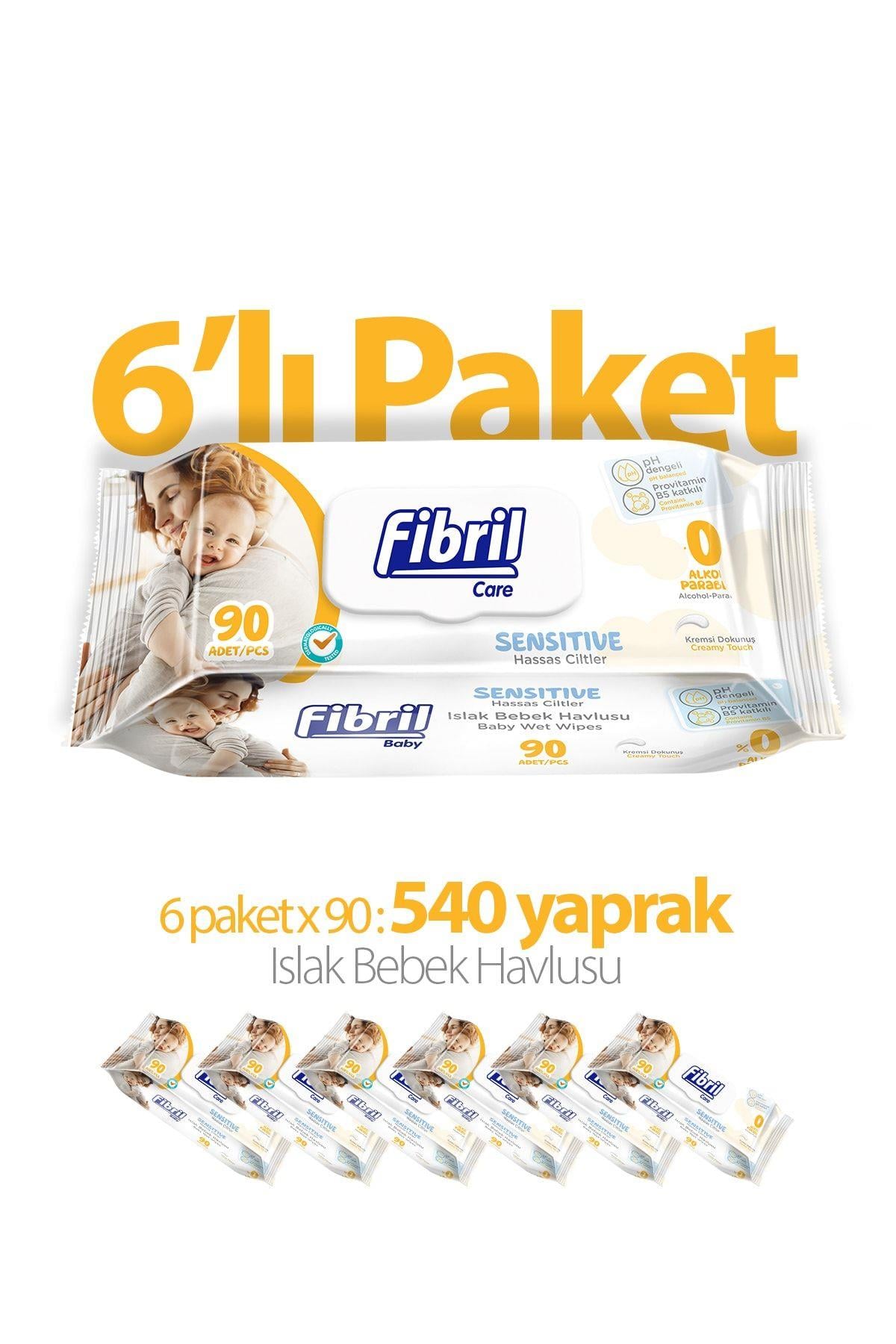 Baby Sensitive Islak Mendil 6x90 Lı Paket 540 Yaprak