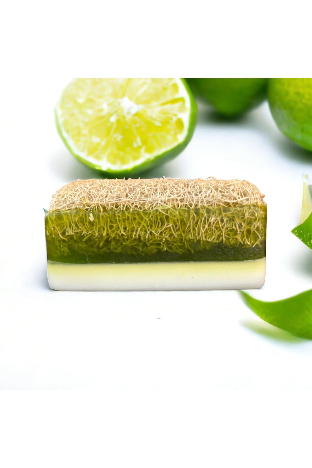 Chèron Lime Özlü Doğal Kabak Lifli Sabun 130 Gr