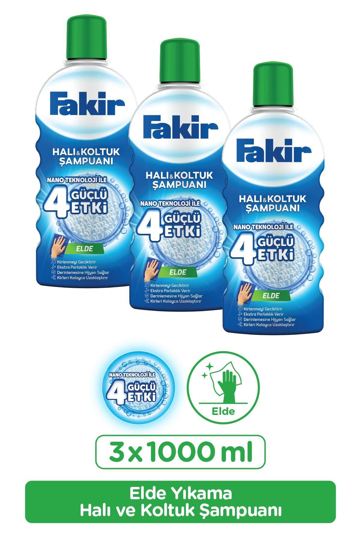 Elde Nano Teknolojili Halı Ve Koltuk Şampuanı 1000 ml X 3 Adet