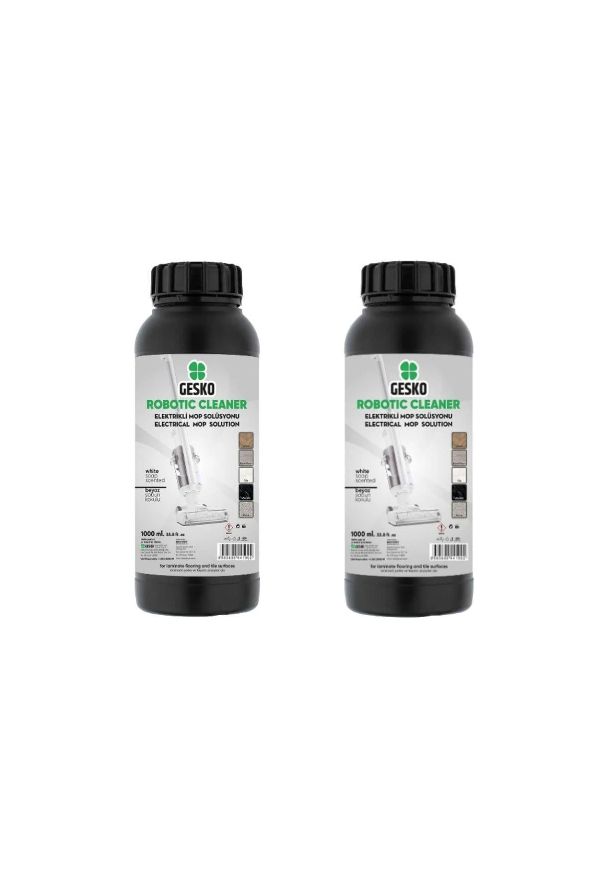 Elektrikli Mop(DİKEY SÜPÜRGE) Solüsyonu Beyaz Sabun Kokulu 1000 ml x 2'li Fırsat Paketi