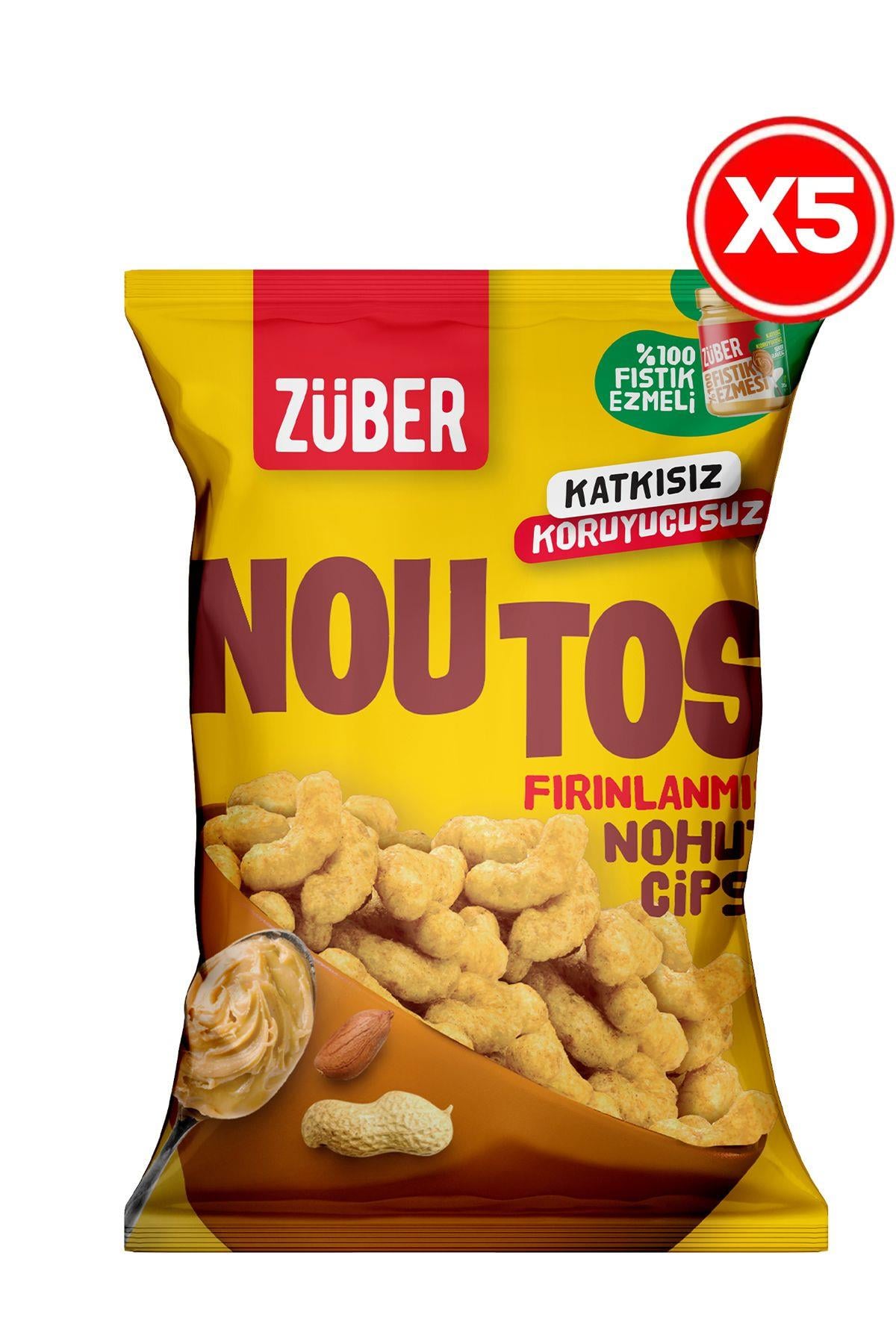Noutos Nohut Cipsi %100 Fıstık Ezmeli 55gr X 5 Adet