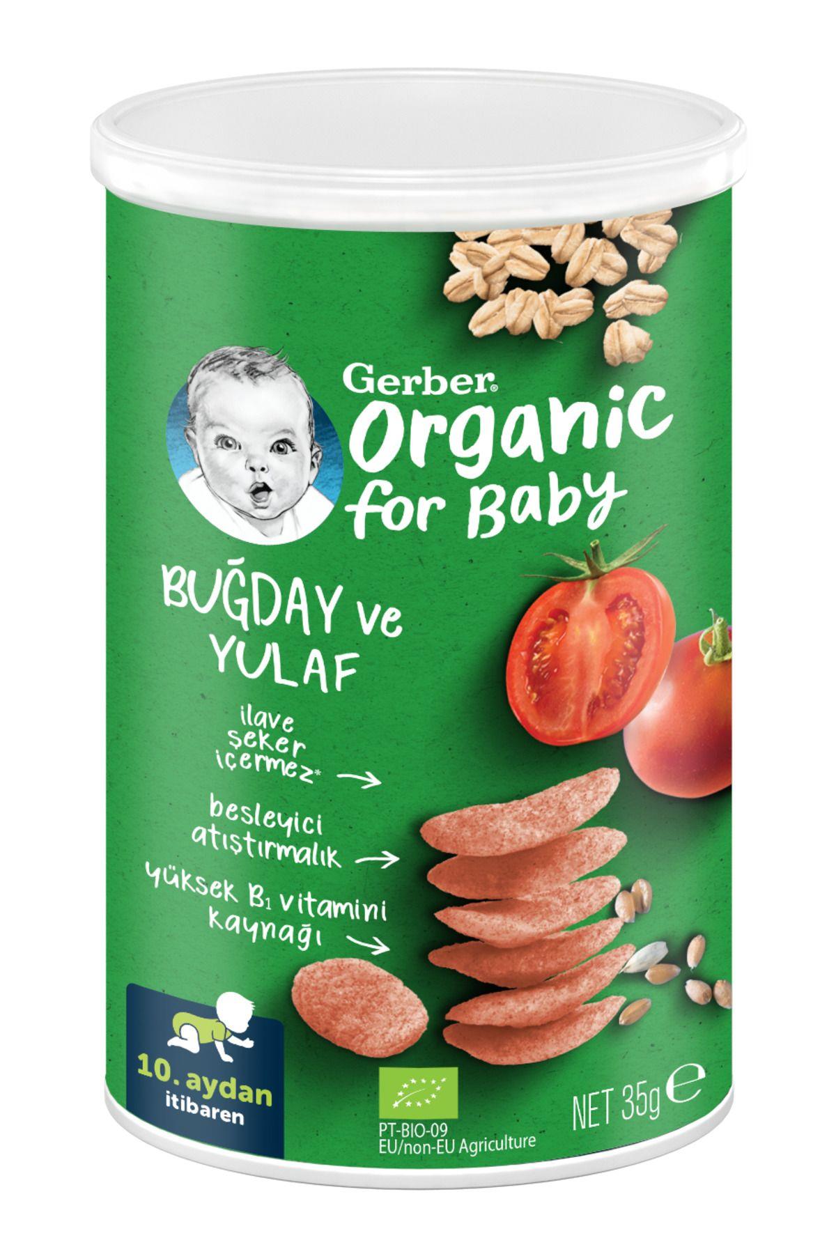 Organik Buğday Ve Yulaflı Domates, Havuç Ve Soğanlı Bebek Atıştırmalığı 35 Gr