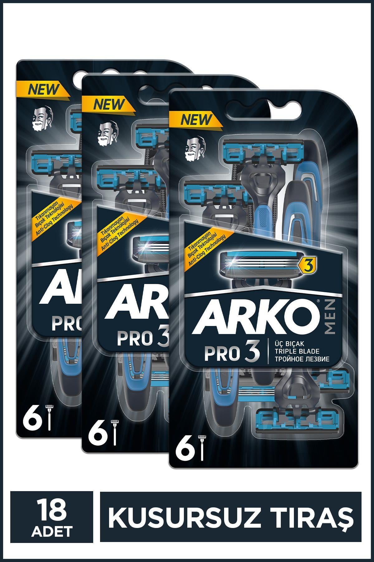 Pro3 18 Adet 3 Bıçaklı Erkek Tıraş Bıçağı
