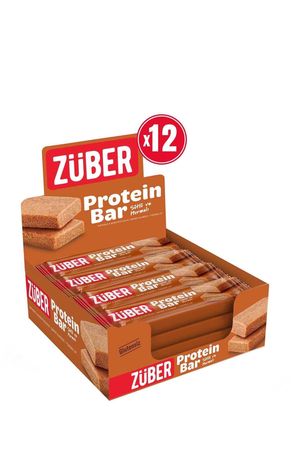 Sütlü ve Hurmalı Protein Barı - 12 Adet x 35Gr