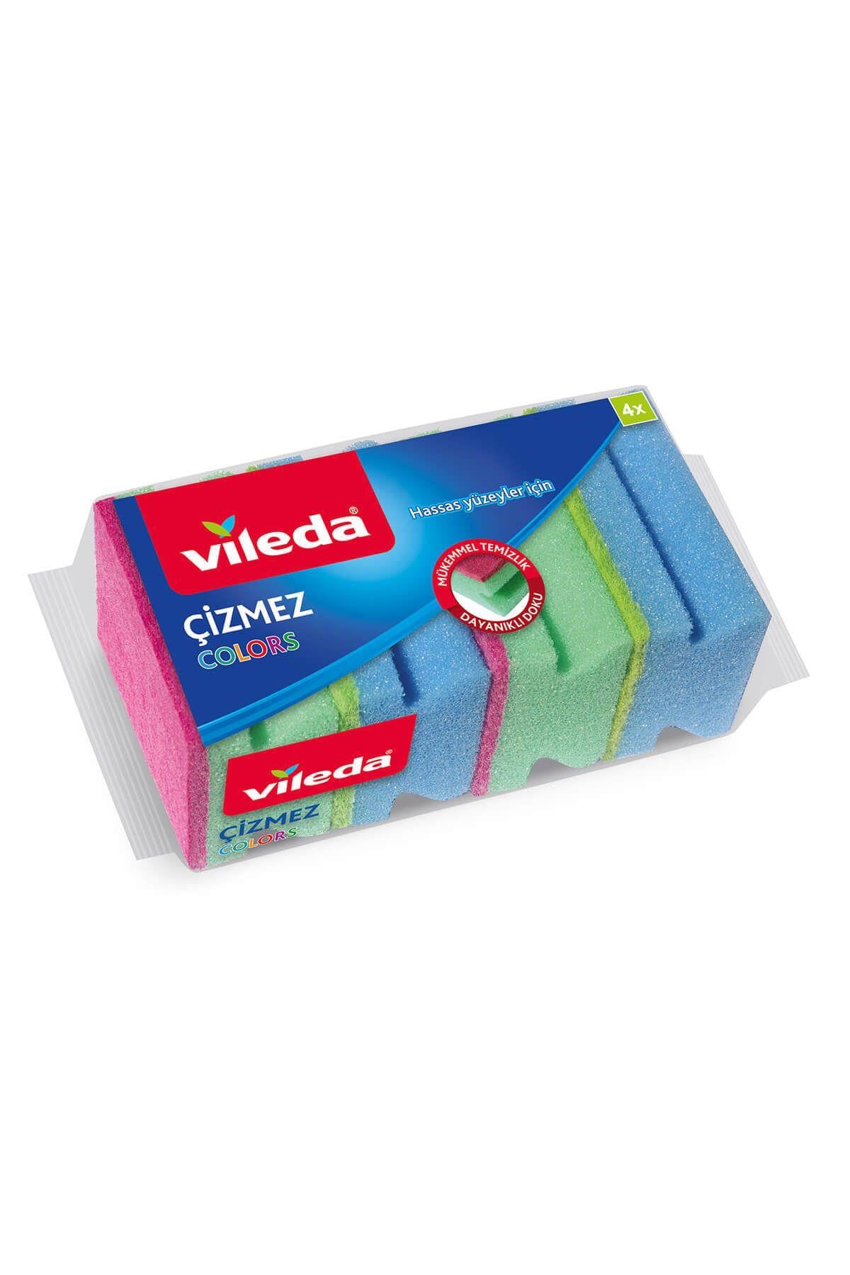 4 Lü Colors Çizmez Bulaşık Süngeri