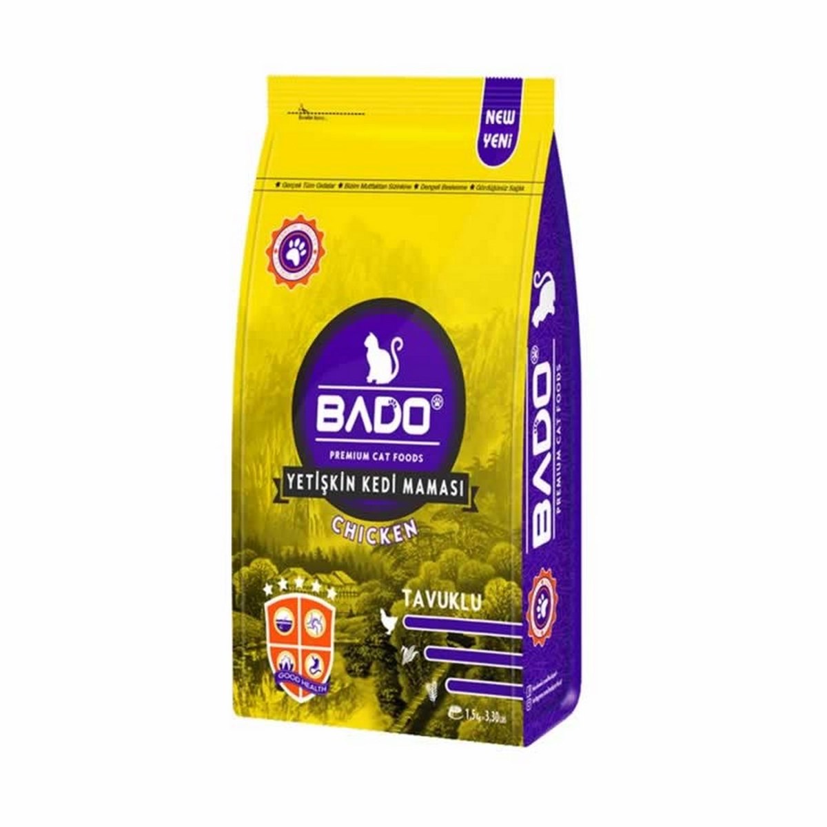 Bado Yetişkin Kedi Maması Tavuk Etli 1500GR