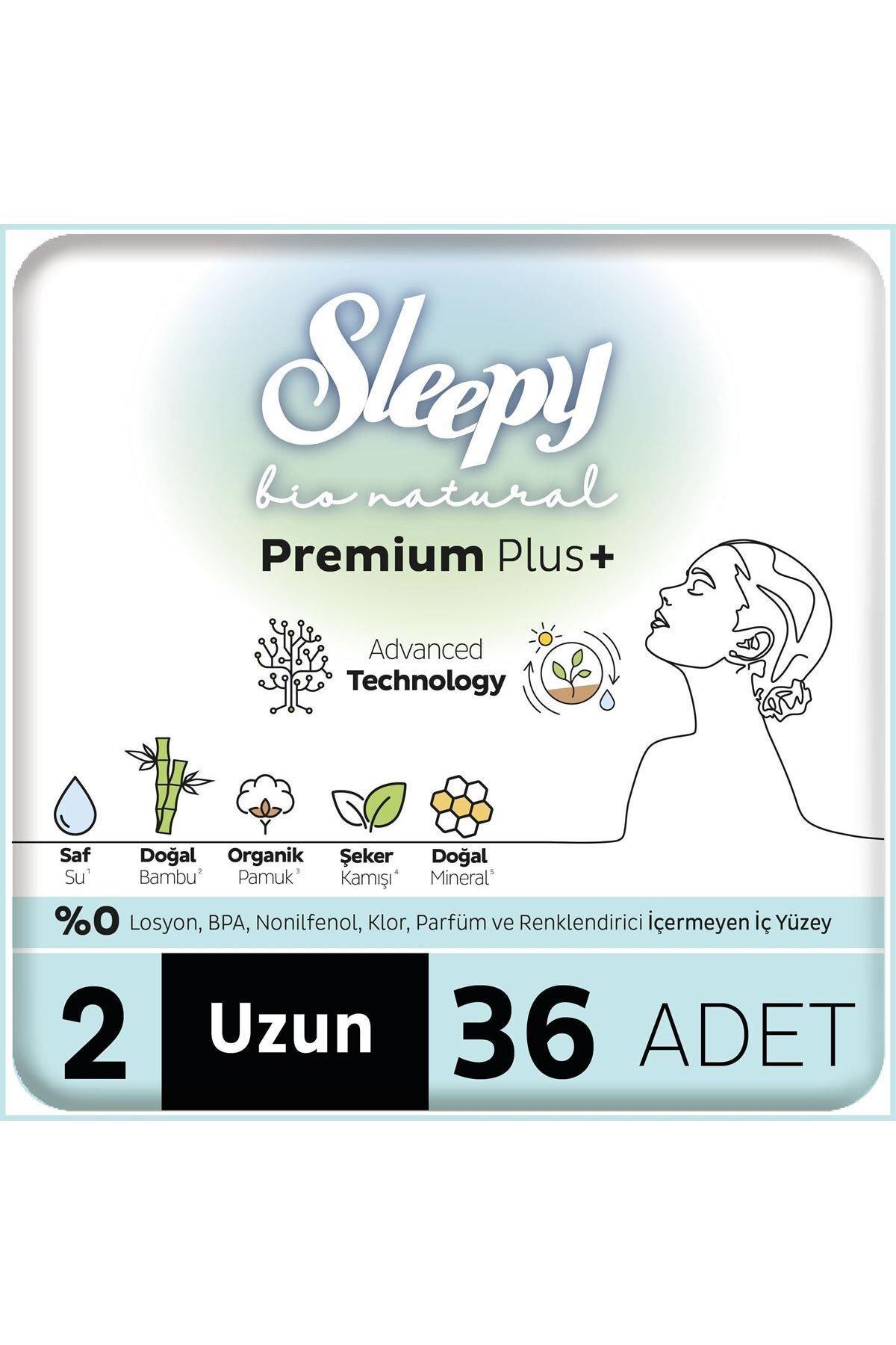 Bio Natural Premium Plus Hijyenik Ped Mega Paket Uzun 36 Adet
