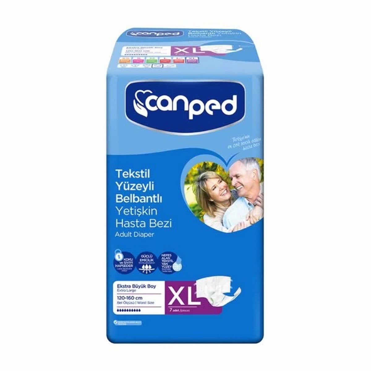 Canped Belbantlı Hasta Bezi Extra Large 7 Lİ