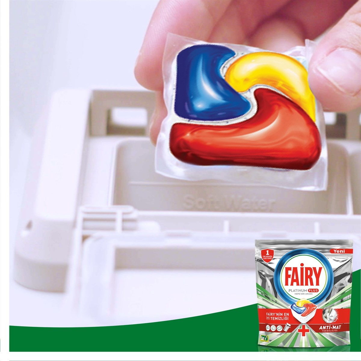 Fairy Platinum Plus 60 Yıkama Bulaşık Makinesi Deterjanı Kapsülü