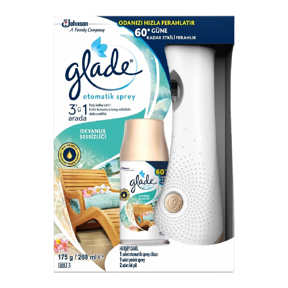 Glade Otomatik Sprey Sistem + Yedek Okyanus