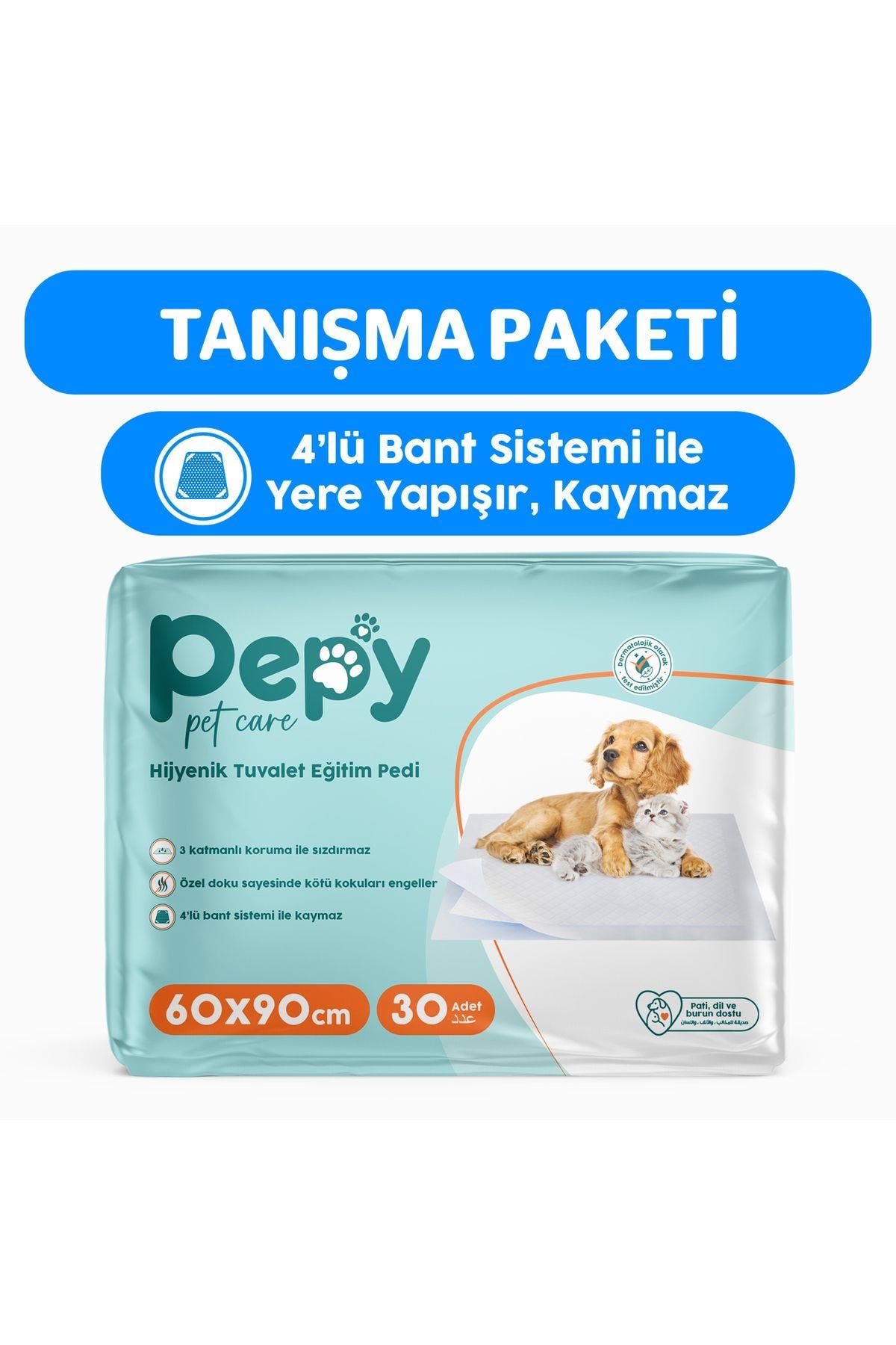 Hijyenik Yapışkanlı Tuvalet Eğitim Pedi Köpek / Kedi Çiş Pedi 30 Adet