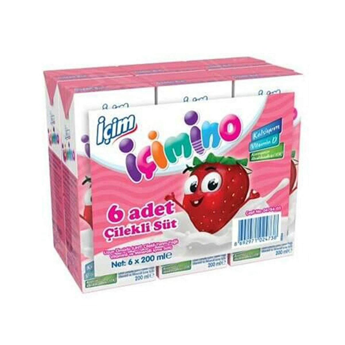 İçim Süt 200 Ml 6 lı Çilekli