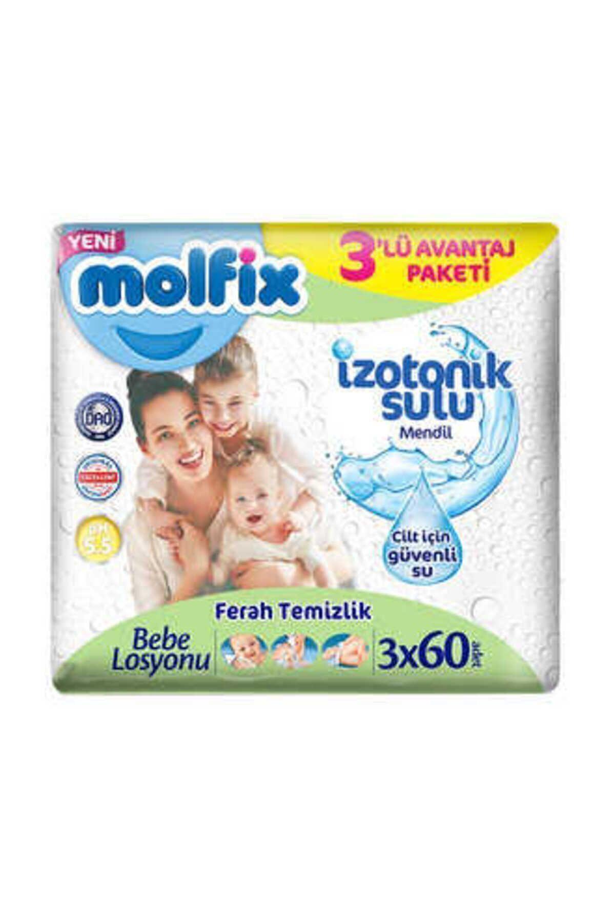 İzotonik Islak Havlu Ferah Temizlik 3'lü Paket 180 Yaprak