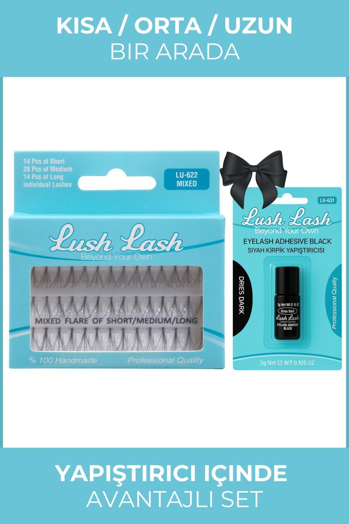 Lash Tekli Takma Kirpik ve Siyah Kirpik Yapıştırıcı (Avantajlı Set)