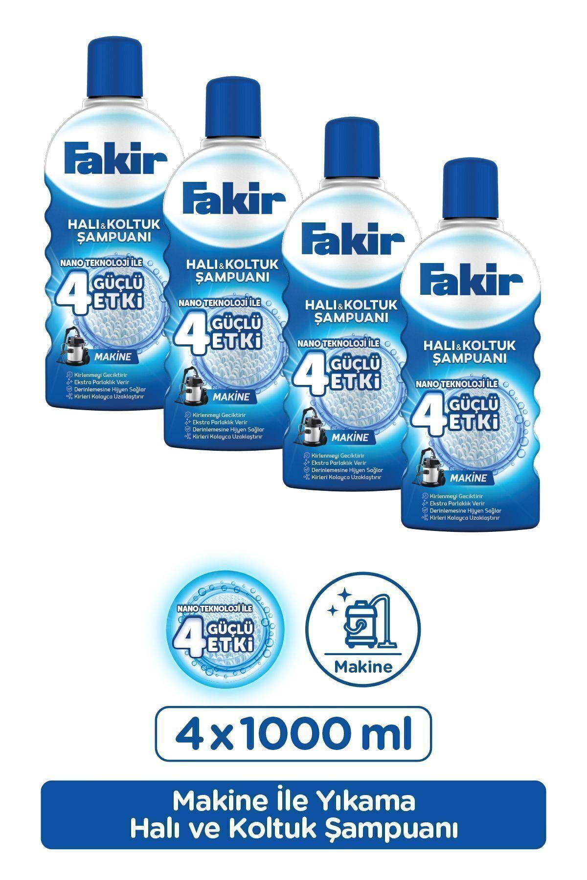 Makine Klasik Nano Halı Ve Koltuk Şampuanı 1000 ml X 4 Adet