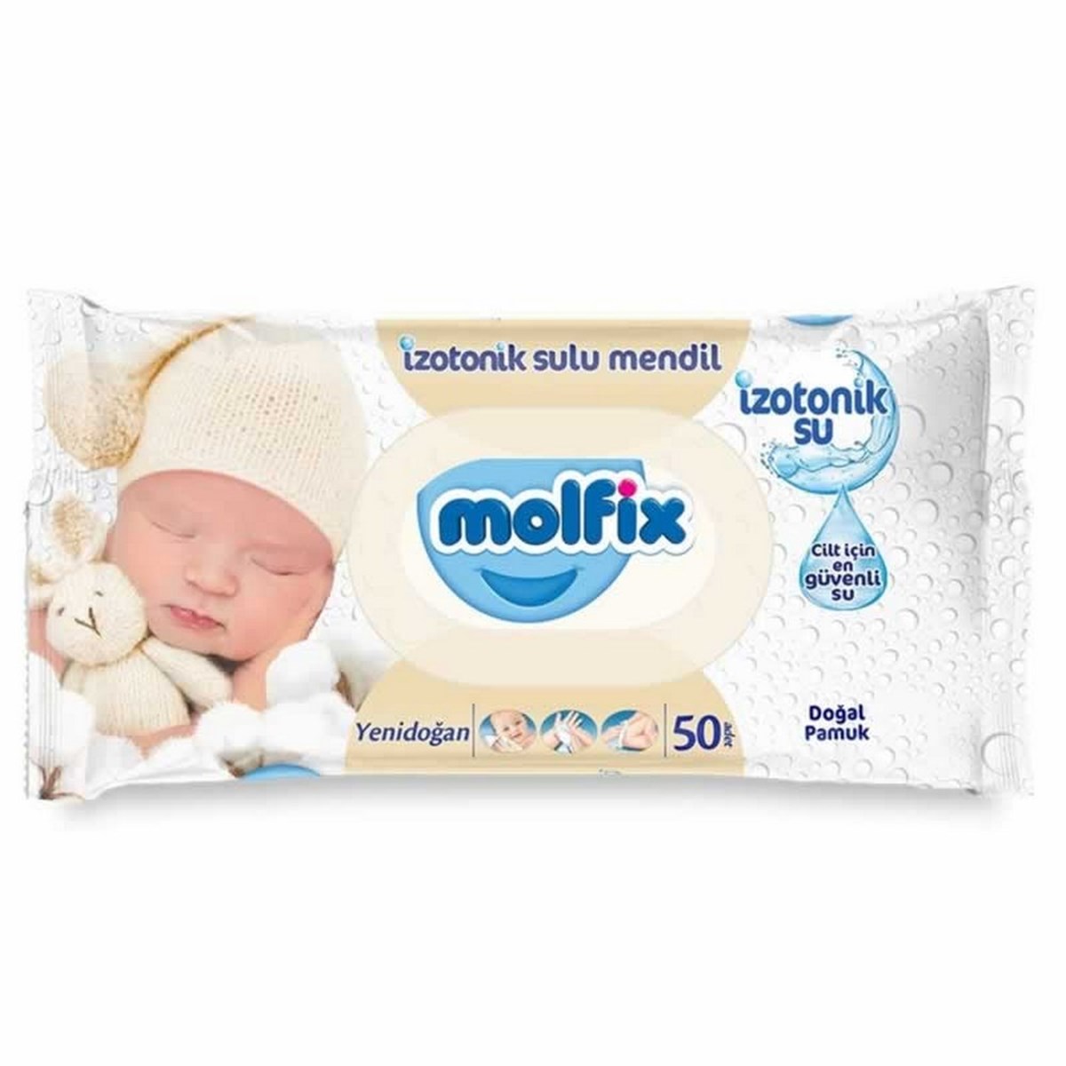 Molfix Islak Havlu İzotonik 50 LI Yenidoğan