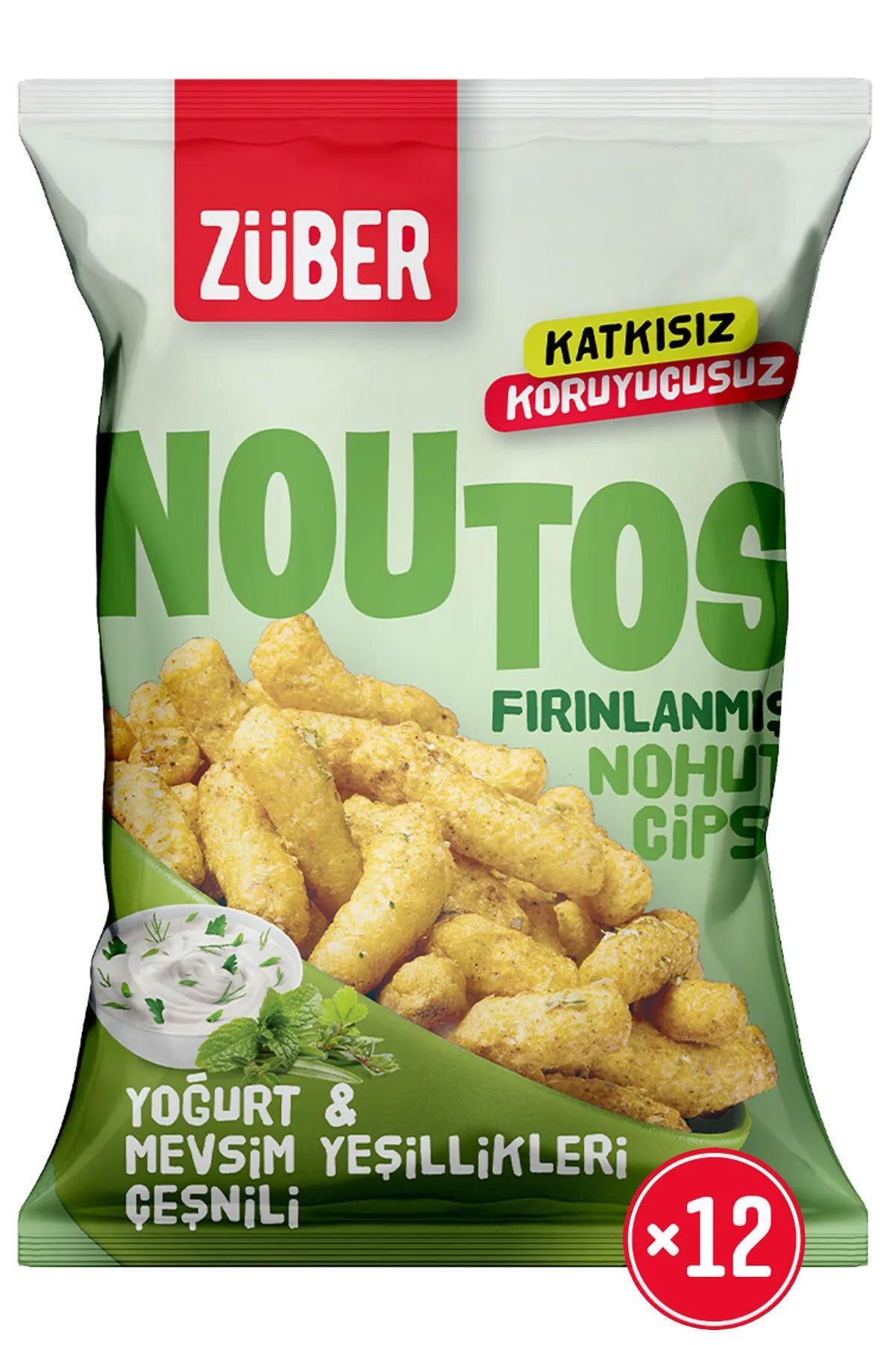 Noutos Nohut Cipsi Yoğurt Ve Mevsim Yeşillikleri 55 gr X 12 Adet