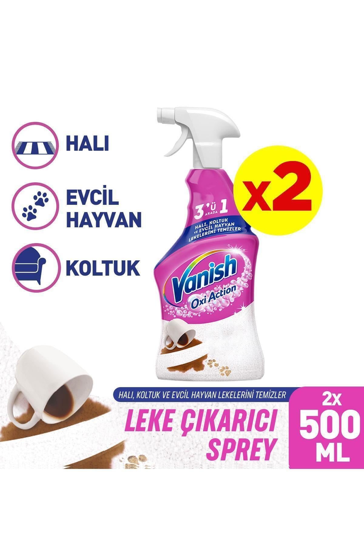 Oxi Action Çok Amaçlı Halı, Koltuk Ve Evcil Hayvan Leke Çıkarıcı Sprey 500 ml x2