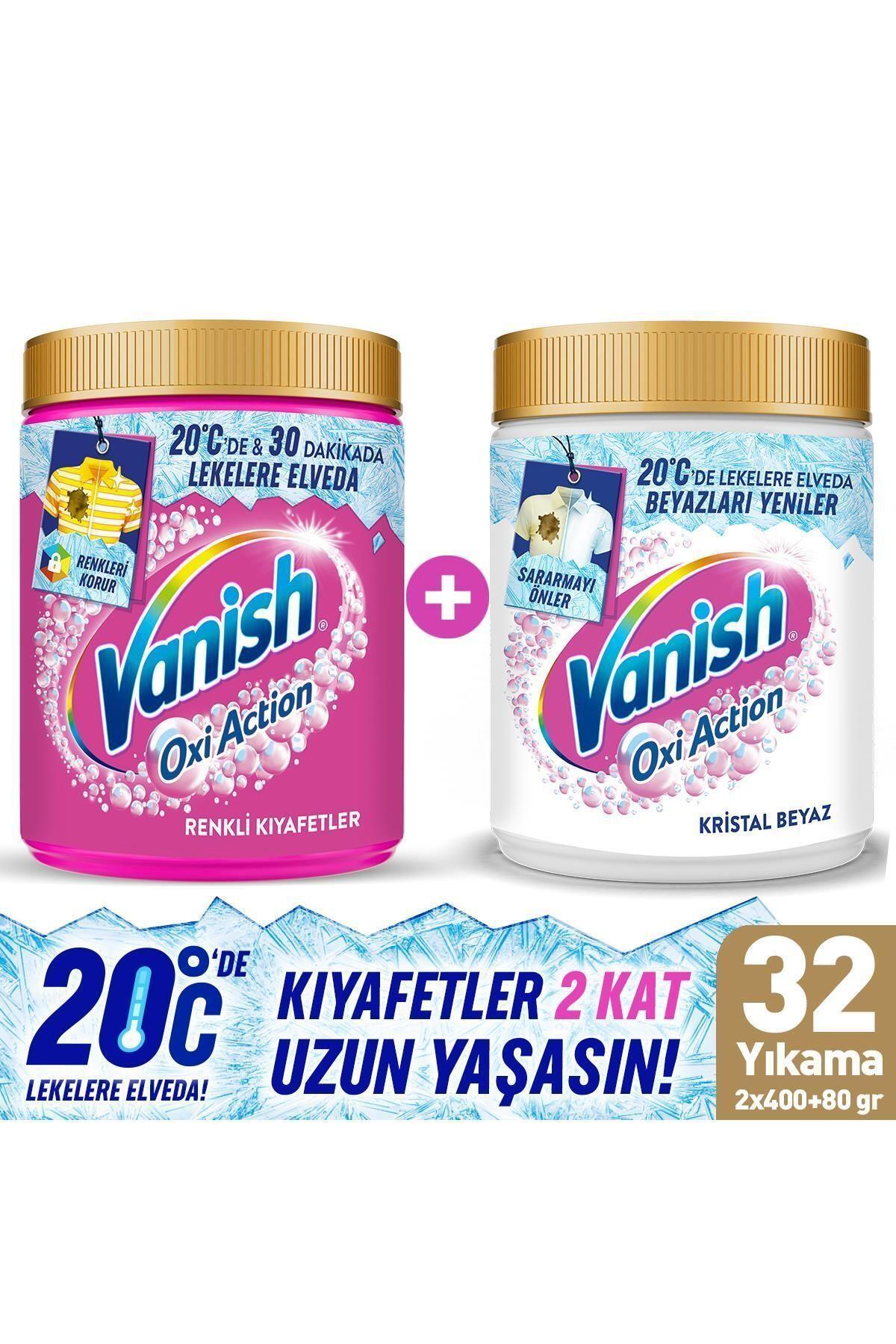 Oxi Action Multipower Beyazlar ve Renkliler Deterjan Güçlendirici Toz ve Leke Çıkarıcı 480 Gram x2