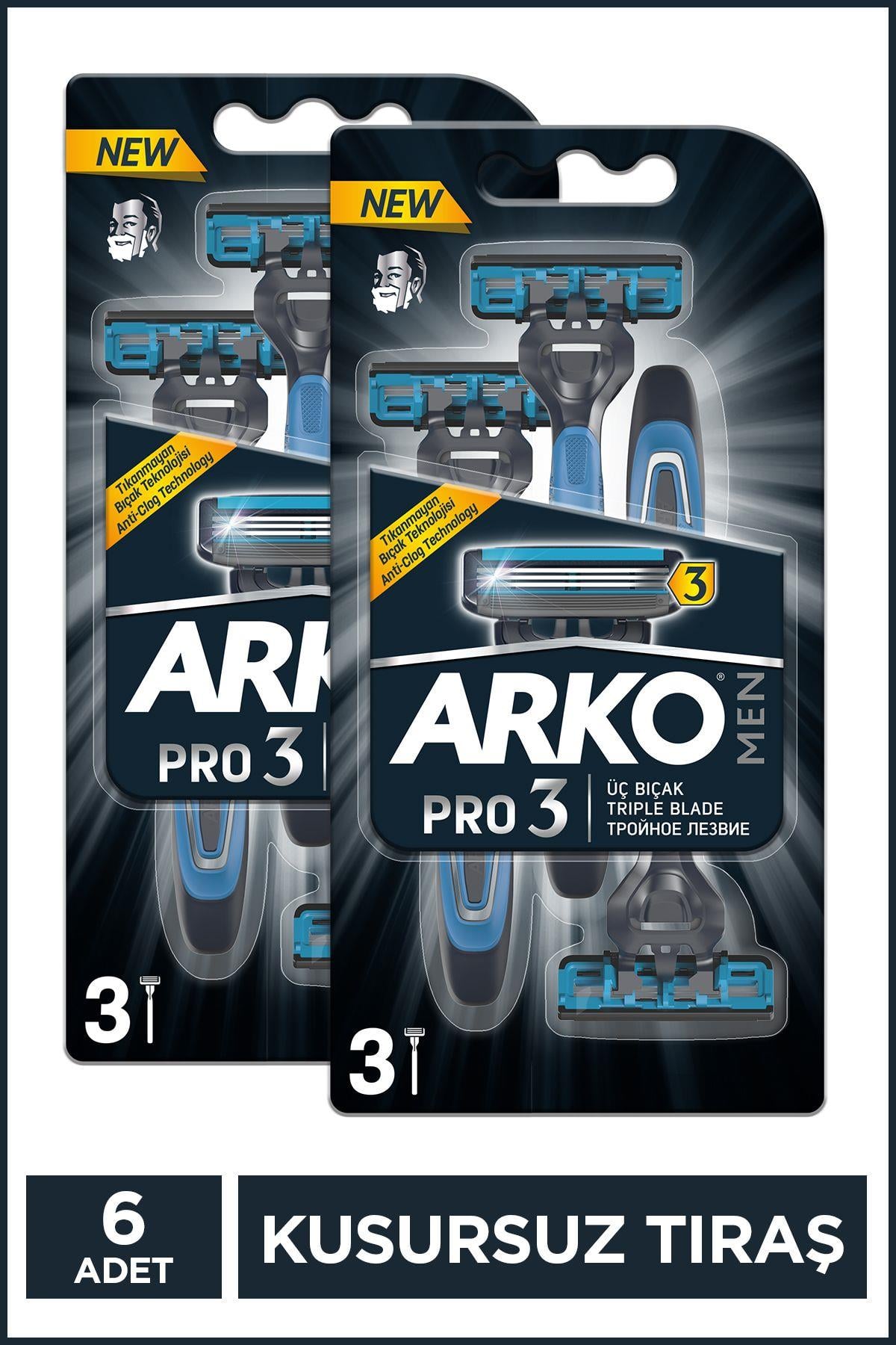 Pro3 3 Bıçaklı Erkek Tıraş Bıçağı 3'lü 2 Paket