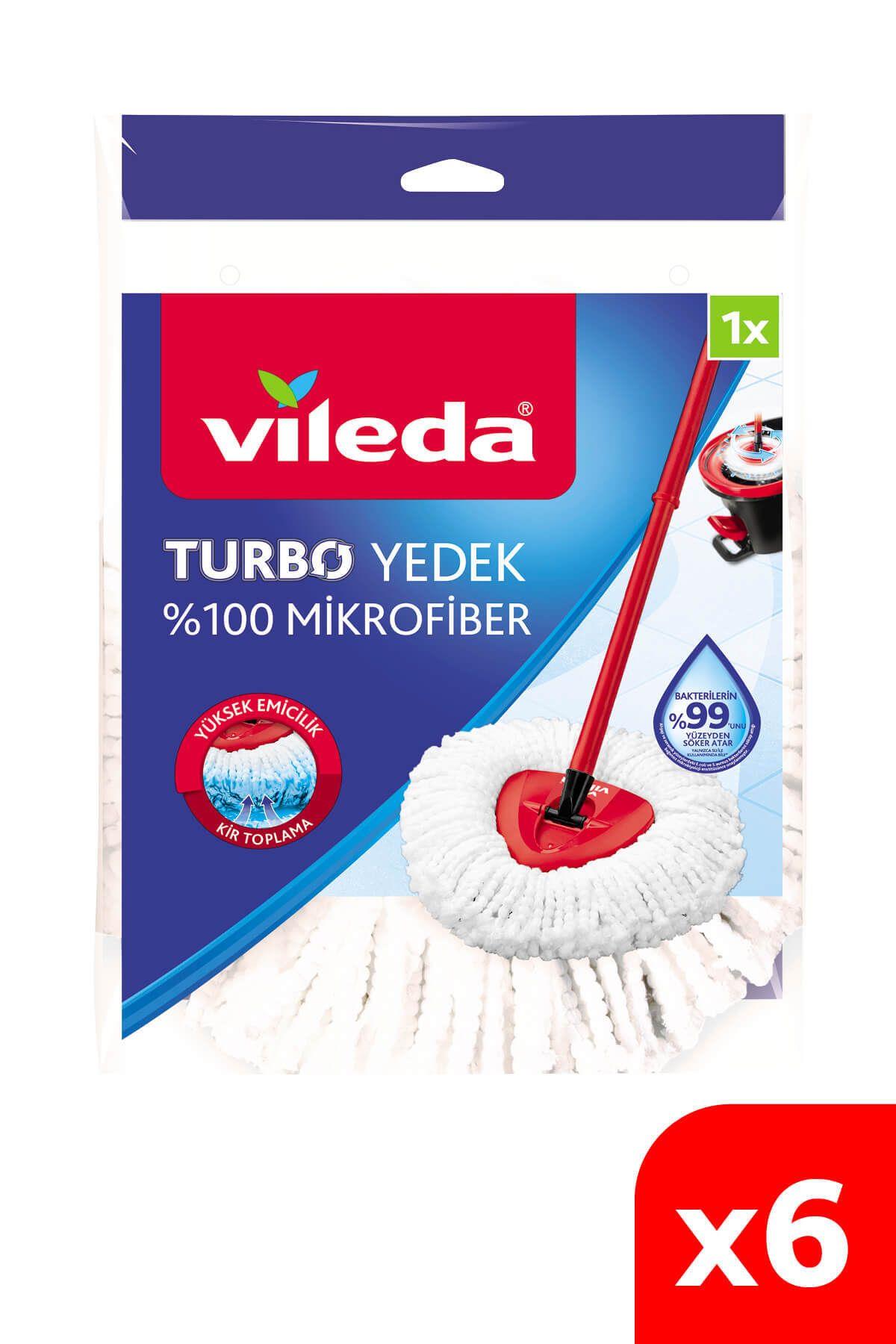 Turbo Üçgen Başlık Mikrofiber Yedek Paspas 6 Paket
